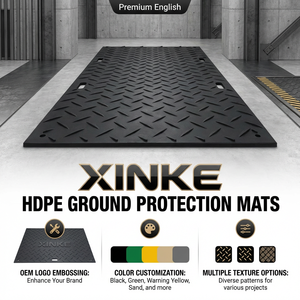 Dayanıklı 4x8 özel kesme UHMW çim çim koruma levhası HDPE zemin matı hafif plastik levhalar 10mm 15mm kalınlığı - Product Image 1