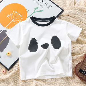 T-shirt a maniche corte per bambini in cotone coreano, tinta unita, per ragazzi, <span class=keywords><strong>maglietta</strong></span> base primaverile/estiva - Product Image 6