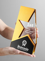 Trophée en cristal personnalisé, design étoile, récompense d'entreprise, employés exceptionnels, cadeau commémoratif pour partenaires, trophée sur mesure