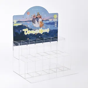 multi storey acrylic transparent desktop lipstick holder case organizer display acrylic lipstick holder storage box