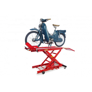 Elevador <span class=keywords><strong>de</strong></span> Tijera Hidráulico Neumático para Motocicletas <span class=keywords><strong>de</strong></span> 800 LB, Fabricación OEM, Certificación CE, Mesa Elevadora <span class=keywords><strong>de</strong></span> Acero - Product Image 1
