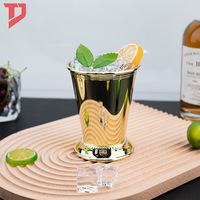 Tasse à Mojito en Acier Inoxydable 304, Standard Européen, Tasse à Vin Rouge Perlée, Fourniture Directe Usine, Tasse à Cocktail Moderne