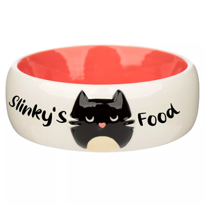 3D Katzenkopf Personalisieren Sie mit dem Namen des Haustieres Benutzer definierte Hunden äpfe Haustier zubehör Keramik-Katzen schale - Product Image 1