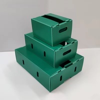 Boîte de tri empilable en polypropylène ondulé (Corflute) sur mesure, écologique, étanche, haute résistance, pour le stockage de vêtements en entrepôt