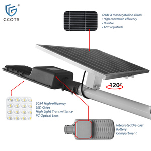 ไฟถนนโซลาร์เซลล์ LED คุณภาพสูง พร้อมรีโมทคอนโทรล กันน้ำ IP65 ใช้พลังงานแบตเตอรี่ เหมาะสำหรับสวน ไร่นา และสวนสาธารณะ - Product Image 2