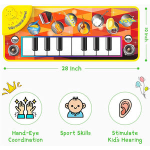 <span class=keywords><strong>Tapis</strong></span> de musique électronique, 8 instruments, 2020 cm, pour piano de danse, jeu de sol, jouet - Product Image 6
