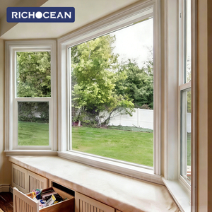 Fenêtre panoramique en verre trempé minimaliste RICHOCEAN, résistante aux ouragans, en aluminium, pour extérieur - Product Image 5