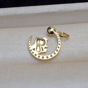 Pendentif en argent S925 avec plateau vide pour 6-8 perles, accessoires de bijoux pour appui-tête féminin, semi-fini, design 4035 - Product Image 4