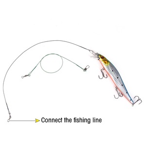 Accessoire <span class=keywords><strong>de</strong></span> <span class=keywords><strong>pêche</strong></span> : Ligne <span class=keywords><strong>de</strong></span> <span class=keywords><strong>pêche</strong></span> anti-morsure en <span class=keywords><strong>fil</strong></span> d'acier avec émerillon, 3 couleurs, 15-30 cm, pour la <span class=keywords><strong>pêche</strong></span> à la <span class=keywords><strong>carpe</strong></span> - Product Image 3