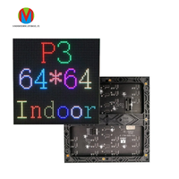 Panneau matriciel intérieur 192x192mm Hub75 Panneau d'affichage 64x64 Panneau publicitaire RVB couleur programmable P3 Module d'écran LED