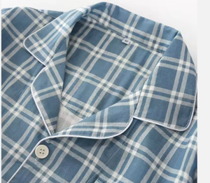 <span class=keywords><strong>Pigiama</strong></span> Termico da <span class=keywords><strong>Uomo</strong></span> Taglie Forti, Traspirante, con Stampa, Maniche Lunghe, Scollo a V, Casual, in Maglia di Cotone a Doppia Garza, Pantaloni a Quadretti - Product Image 5