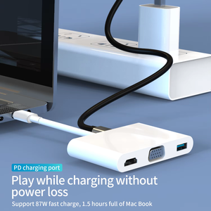 5 Anschlüsse USB Hub 100W PD 4K HD USB 3.0 Typ C Port Hub für Laptop Macbook Pro - Product Image 2