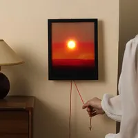 Ventes Flash TikTok : Lampes Murales Créatives Coucher de Soleil Réglables pour Entrée, Ambiance Salon, ou Cadeau