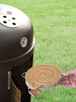 Generatore di Fumo Freddo per Barbecue o Affumicatore, Generatore di Fumo Freddo Rotondo in Acciaio Inossidabile per Kettle, Confezione per Spedizione