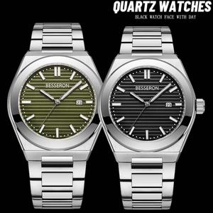 Reloj de Cuero de Lujo para Hombre de 42 mm, con Cristal de Zafiro, Esfera Grande, Movimiento de Cuarzo, Logotipo Personalizado, Importado de Japón, Última Moda - Product Image 3