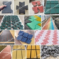 Machine à fabriquer des briques en plastique recyclé, ligne de production de blocs de pavés hydrauliques imbriqués pour les déchets de construction, certifiée CE