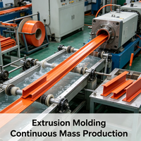 Profilé en U en PVC extrudé sur mesure pour chemin de câbles, support de machines, décoration et production de bandes de bordure