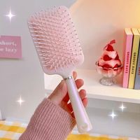 Brosse à cheveux de massage à domicile pour la vente directe du fabricant, brosse tampon portable, peigne à airbag en plastique à grande planche