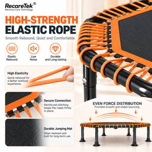 <span class=keywords><strong>Trampolino</strong></span> Fitness in PVC, Capacità <span class=keywords><strong>330</strong></span> Libbre, 48 Pollici, Silenzioso, Mini Rebounder Antiscivolo e Resistente all'Usura per Allenamento Indoor - Product Image 4