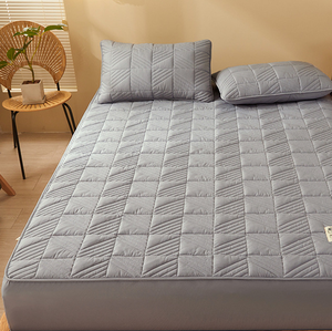 Sábana <span class=keywords><strong>bajera</strong></span> ajustable, Sábana <span class=keywords><strong>bajera</strong></span> individual, solo ropa de cama de lujo ultrasuave para hotel con bolsillos profundos de 8-16 pulgadas - Product Image 4