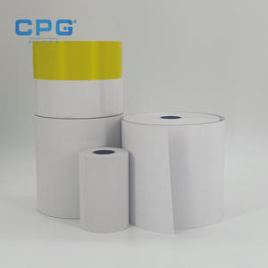 Rouleau de papier thermique blanc lisse 2 1/4" 65 g/m² pour terminal bancaire et reçus de point de vente, vente en gros d'usine, écologique - Product Image 1