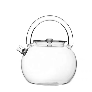 หม้อ<span class=keywords><strong>ต้ม</strong></span>ชาแก้วบอโรซิลิเกตรักษาได้แบบใสเป่าด้วยมือออกแบบได้ตามต้องการ - Product Image 1