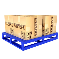 Palette en acier pour logistique d'entrepôt personnalisée, capacité de 1000 kg, palette métallique pour chariot élévateur