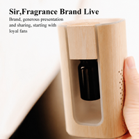 Diffuseur d'arômes portable sans eau HIITII en métal pour bureau et hôtel, avec buse magnétique pour huiles essentielles et lumière LED USB à effet respirant