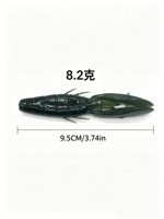 Leurre souple bicolore Beaver de 3,5 pouces, 8,2 g, 4 pièces, pour la pêche au jig Texas Free Carolina Rig
