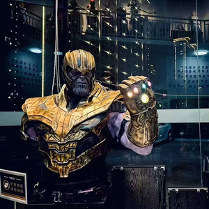 Vente flash Statue de Spider-Man grandeur nature, Captain <span class=keywords><strong>Thanos</strong></span>, sculpture en résine de fibre de verre pour la maison, figurine de bande dessinée Marvel - Product Image 5