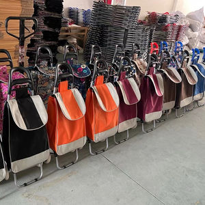 Carrito de compras portátil para supermercado, carrito plegable reutilizable para compras de comestibles - Product Image 6