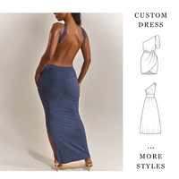 Nuevo Estilo 2026: Vestido Largo Tubo Corto Sexy sin Espalda para Mujer, Alta Gama, Personalizado, MOQ Bajo
