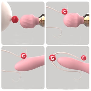 Silikon sessiz çift kafa güçlü vibratör isıtmalı mastürbasyon masaj Anal kedi tak seks oyuncakları - Product Image 6