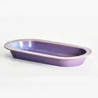 Vaisselle en grès violet, meilleure vente en gros, service de table en relief