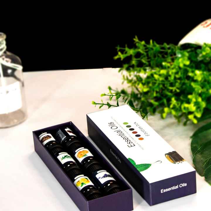 Commande par lots d'aromathérapie aux huiles essentielles solubles dans l'eau Pack de 6 aromathérapie dans une boîte Utilisation pour humidificateur diffuseur