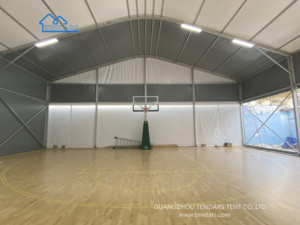 Carpa de Baloncesto <span class=keywords><strong>Elite</strong></span>, de Aleación de Aluminio y PVC, 30x40m, para 100 Jugadores, Blanca, con Estructura en A, Resistente a Tifones, Ahorro de Energía - Product Image 4