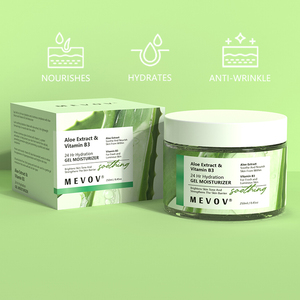 Fórmula de gel de crema facial de vitamina B3 y vitamina E de Aloe <span class=keywords><strong>Vera</strong></span> de etiqueta privada para la reducción de la hiperpigmentación y el brillo de la piel - Product Image 3