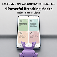 Appareil d'entraînement respiratoire guidé par la voix CE ROHS, mains libres, renforceur des muscles pulmonaires, anti-stress, aide au sommeil pour la maison et la salle de sport
