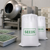 Sac tissé en PP enduit de 20 kg, fond thermosoudé, impression personnalisée pour l'emballage des semences, fourniture directe d'usine