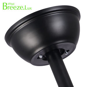 42-Inch <b>Black</b> Metal Iron Lampshade LED Ceiling Fan <b>Light</b> with Remote Control for Living Room & Dining Room - Product Image 3