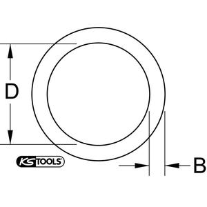 KS TOOLS Joint torique 1/4 ", pour douille 5,5-17mm - Product Image 2