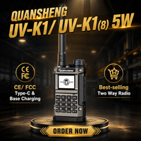 QUANSHENG UV-K1(8) UV-K1 UV-K1 Walkie Talkie Portabel Multi Band Transceiver Pemrograman USB Input Bahasa Inggris Cina Tipe C