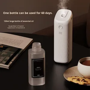 เครื่องกระจายกลิ่นอโรมาแบบติดผนัง รุ่นไวท์มูนไลท์ อัลตราโซนิก อัตโนมัติ ความจุ 120 มล. ชาร์จไฟได้ เงียบ สำหรับครอบครัวและห้องนอน ขายส่ง - Product Image 4