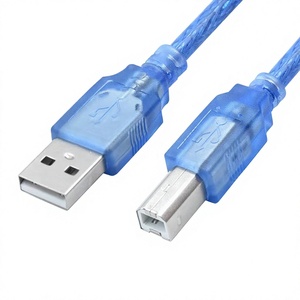สายเคเบิลข้อมูลเครื่องพิมพ์พอร์ตสี่เหลี่ยม <span class=keywords><strong>USB</strong></span> 2.0 สีฟ้าใส ขั้วต่อ <span class=keywords><strong>USB</strong></span>-A ถึง B ความยาว 3-10 เมตร ตัวนำทองแดงทั้งหมด - Product Image 1