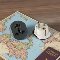 Adaptateur de prise EU de haute qualité, prise universelle à prix avantageux, 16A 250V 3500W haute puissance pour les voyages dans le monde entier