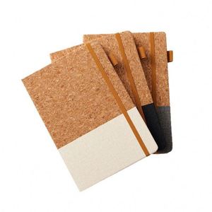 Wholesale Custom Logo A5 <b>Creative</b> Eco-Friendly Wheat Straw Patchwork Business Office Notebook <b>Gift</b> Box Set - Product Image 1