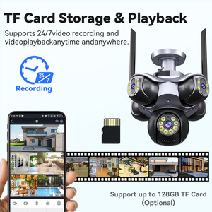Telecamera IP Wi-Fi 20MP 5PTZ con Controllo App, Rotazione a 360°, Sirena Integrata, Archiviazione Cloud, Visione Notturna a Colori, Telecamera di Sicurezza per Esterni - Product Image 6