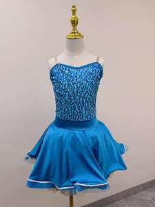 Costumi di danza <span class=keywords><strong>Jazz</strong></span> con paillettes blu di alta qualità ragazza <span class=keywords><strong>Jazz</strong></span> Stage Dance indossare gonne <span class=keywords><strong>Jazz</strong></span> costumi da ballo - Product Image 2