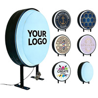 Boîte lumineuse LED personnalisée en acrylique pour sac à cordon de serrage, vente en gros