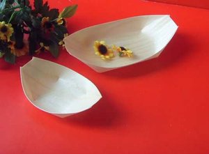 Bandeja de Madera para <span class=keywords><strong>Sushi</strong></span>, Ecológica, Desechable, Tipo Barco - Product Image 4